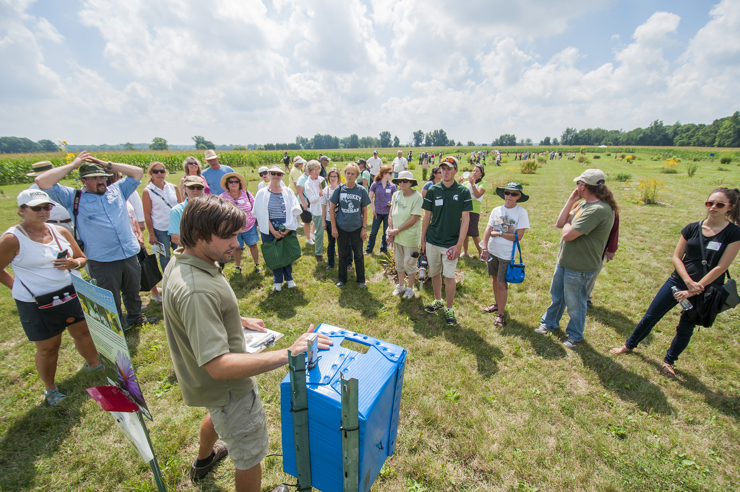 MSU Extension field staff hosting a field day